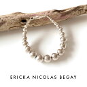 ブレスレット ERICKA NICOLAS BEGAY エリッカ ニコラス ビゲイ【10mm/20cm】Shiny navajo pearl bracelet シャイニー ナバホパール ブレスレット シルバー ナバホ族 インディアンジュエリー レディース 金属アレルギー