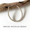 ブレスレット ERICKA NICOLAS BEGAY エリッカ ニコラス ビゲイ【5mm/18cm】Shiny navajo pearl bracelet シャイニー ナバホパール ブレスレット シルバー ナバホ族 インディアンジュエリー レディース 金属アレルギー