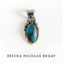 ペンダント ERICKA NICOLAS BEGAY エリッカ ニコラス ビゲイ old cloud mtn turquoise pendant top オールド クラウド マウンテン ターコイズ ペンダントトップ ナバホ族 天然石 シルバー インディアンジュエリー メンズ レディース パワーストーン 大きめ