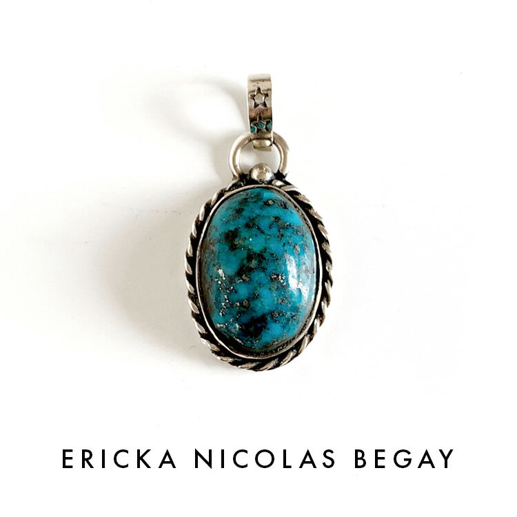 ペンダント ERICKA NICOLAS BEGAY エリッカ ニコラス ビゲイ high dome cloud mtn turquoise pendant top ハイドーム クラウド マウンテン ターコイズ ペンダントトップ ナバホ族 天然石 シルバー インディアンジュエリー メンズ レディース パワーストーン 大きめ