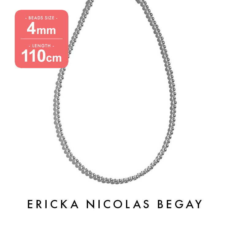 ERICKA NICOLAS BEGAY エリッカ ニコラス ビゲイ【4mm/110cm】Shiny navajo pearl necklace シャイニー ナ...