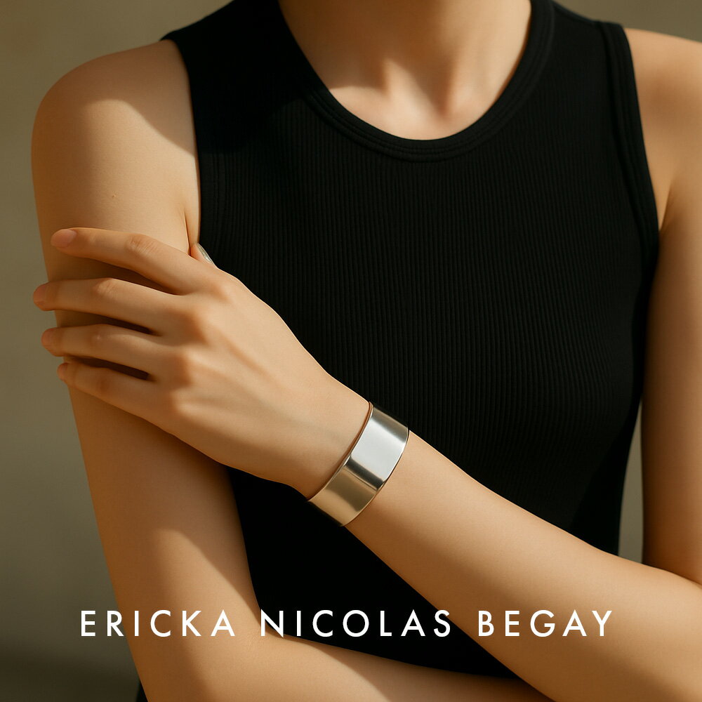 ERICKA NICOLAS BEGAY エリッカ ニコラス ビゲイ 25A【Sサイズ】Navajo Flat Plain Bangle 2 ナバホ フラット ...
