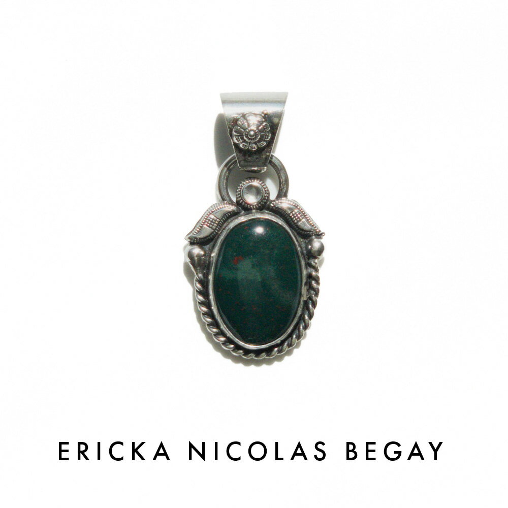 ERICKA NICOLAS BEGAY エリッカ ニコラス ビゲイ 04 Bloodstone Pendant Top ブラッドストーン ペンダントトップ ナ...