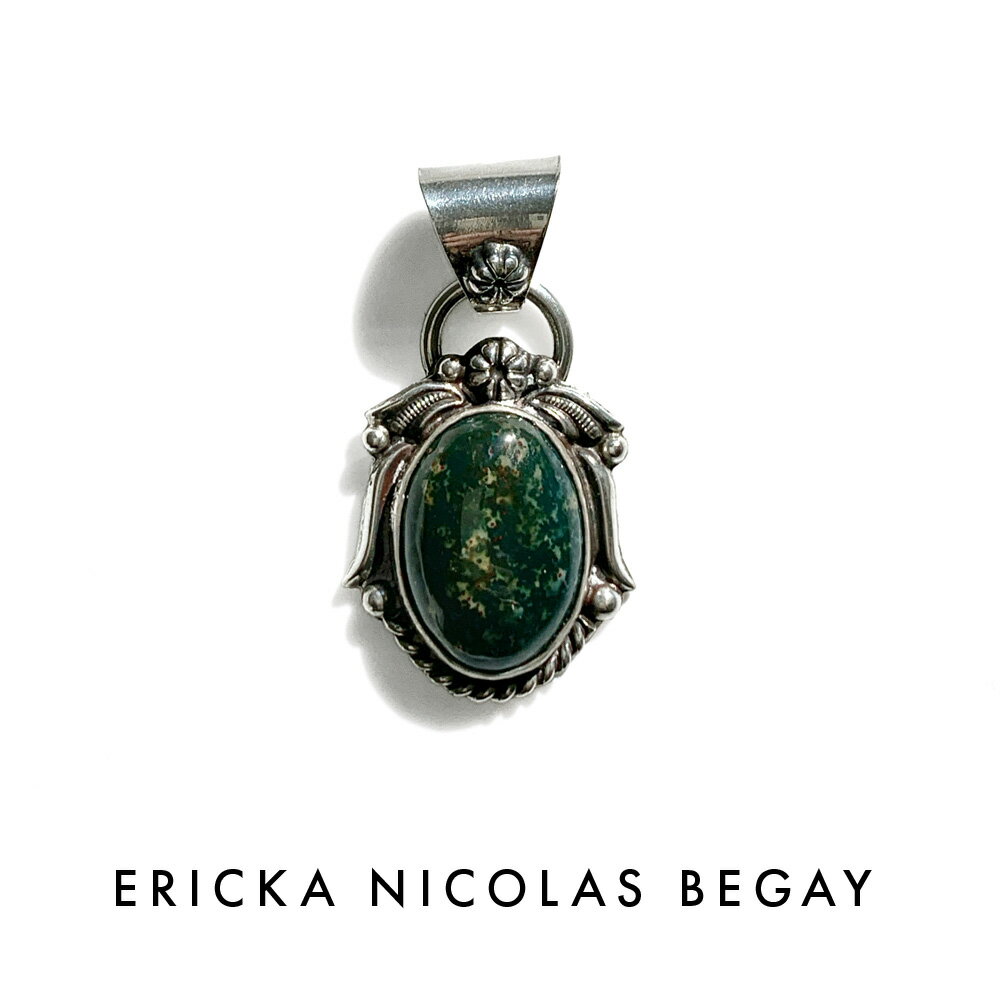 ERICKA NICOLAS BEGAY エリッカ ニコラス ビゲイ 05 Bloodstone Pendant Top ブラッドストーン ペンダントトップ ナ...
