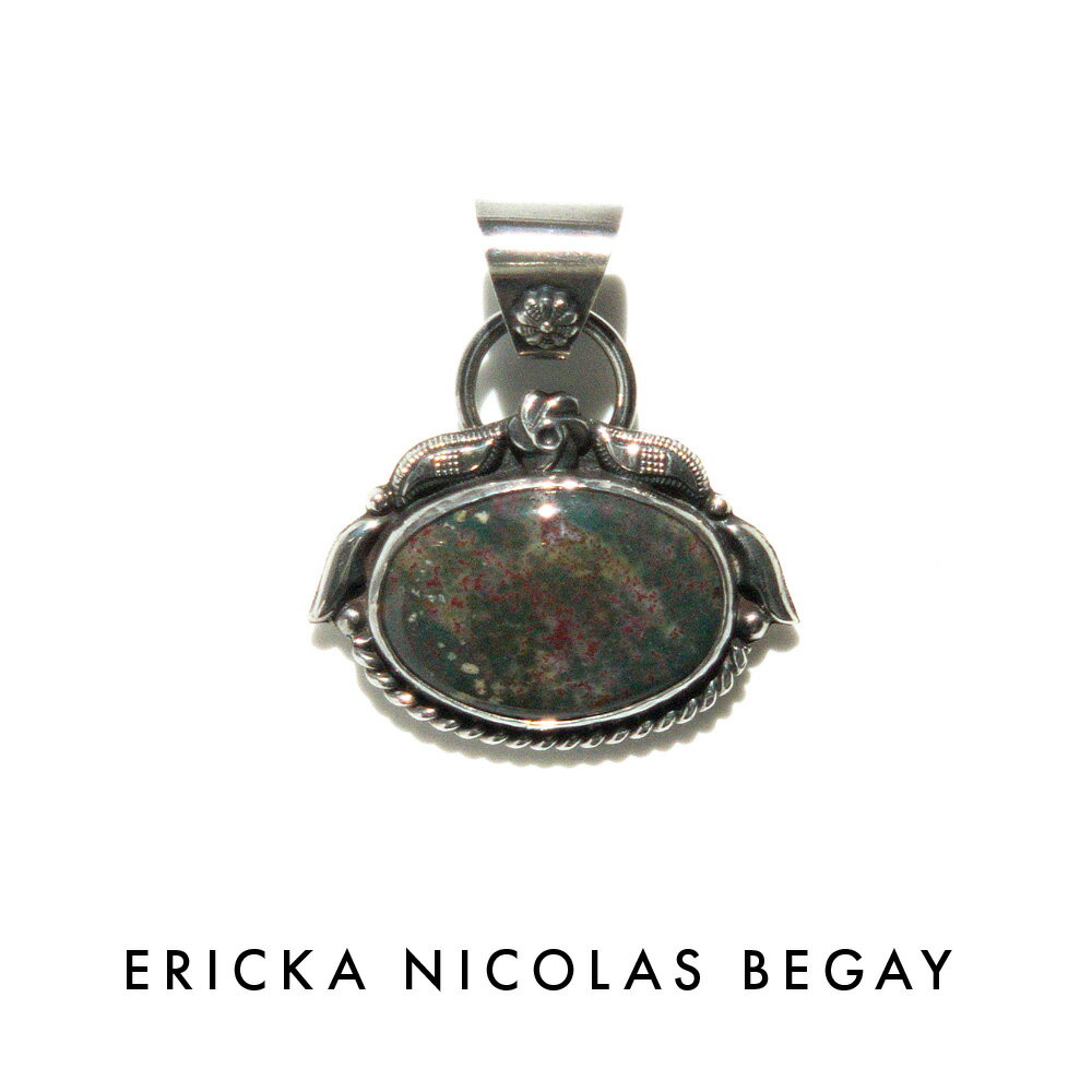 ERICKA NICOLAS BEGAY エリッカ ニコラス ビゲイ 06 Bloodstone Pendant Top ブラッドストーン ペンダントトップ ナ...