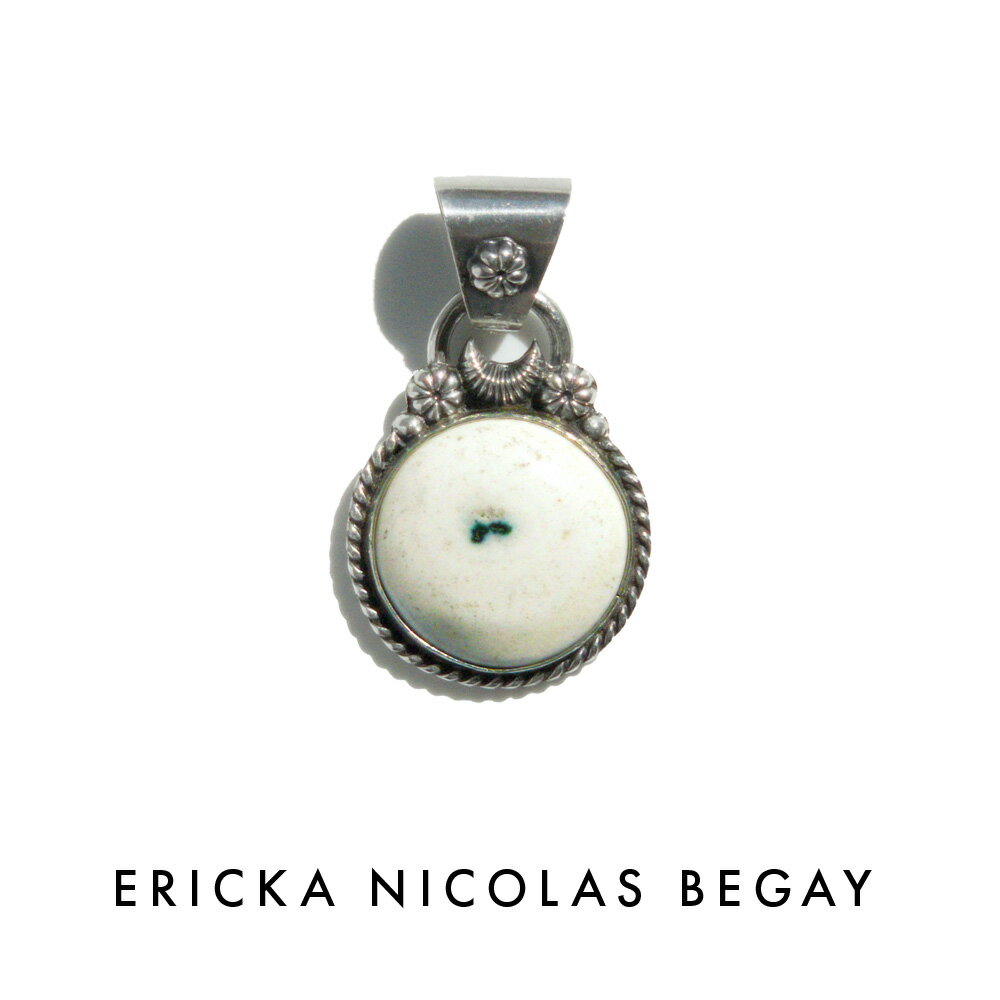 ERICKA NICOLAS BEGAY エリッカ ニコラス ビゲイ 02 Howlite Pendant Top ハウライト ペンダントトップ ナバホ族 天然...