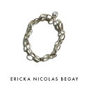 ERICKA NICOLAS BEGAY エリッカ ニコラス ビゲイ 25A【17cm】Navajo Loop Chain Oval Bracelet ナバホ ...