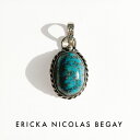 ERICKA NICOLAS BEGAY エリッカ ニコラス ビゲイ high dome cloud mtn turquoise pendant top ハイド...
