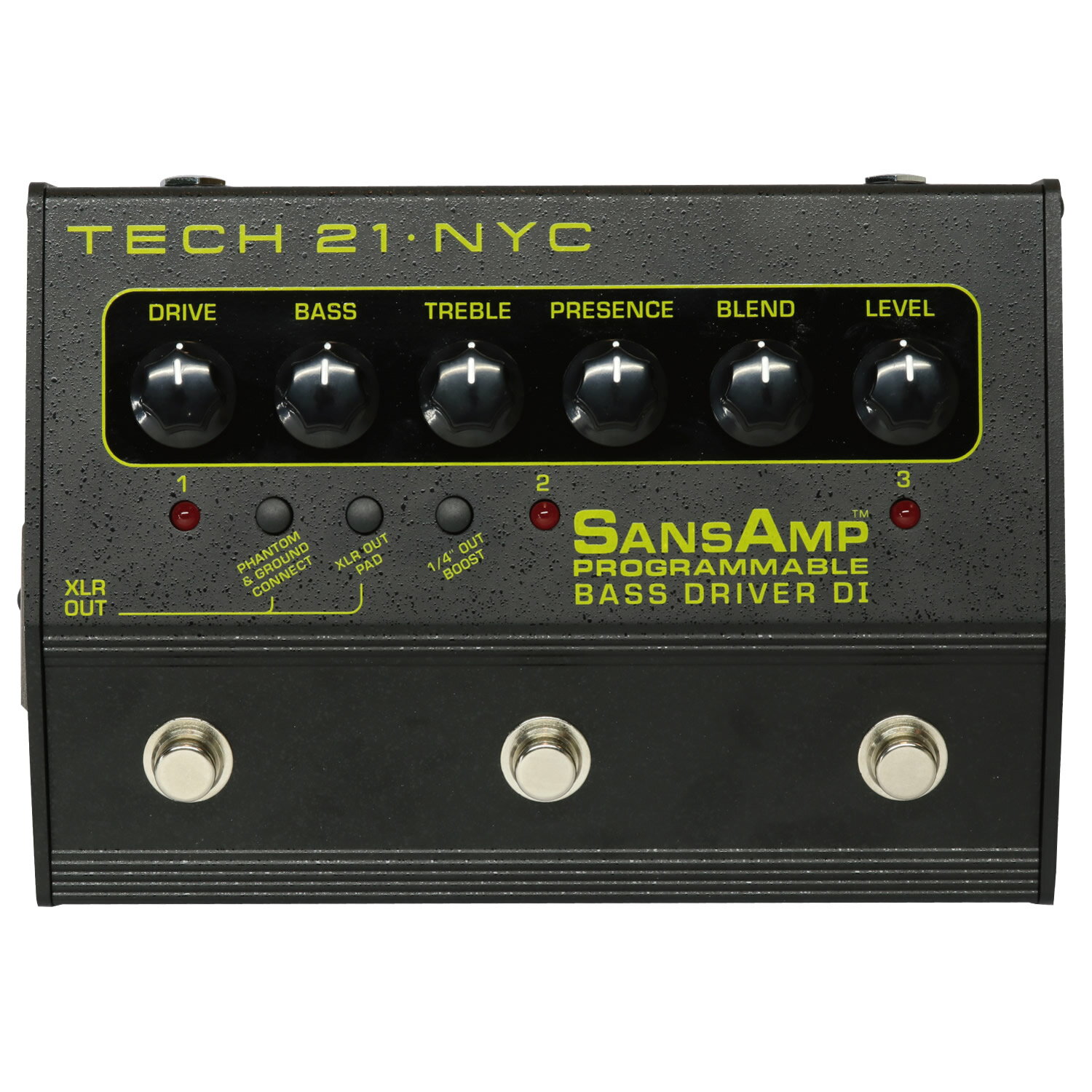 TECH21 SansAmp PROGRAMMABLE BASS DRIVER (PBDR)【 テック21 サンズアンプ プログラマブル ベース ドライバー ベース用 エフェクター ペダル 】