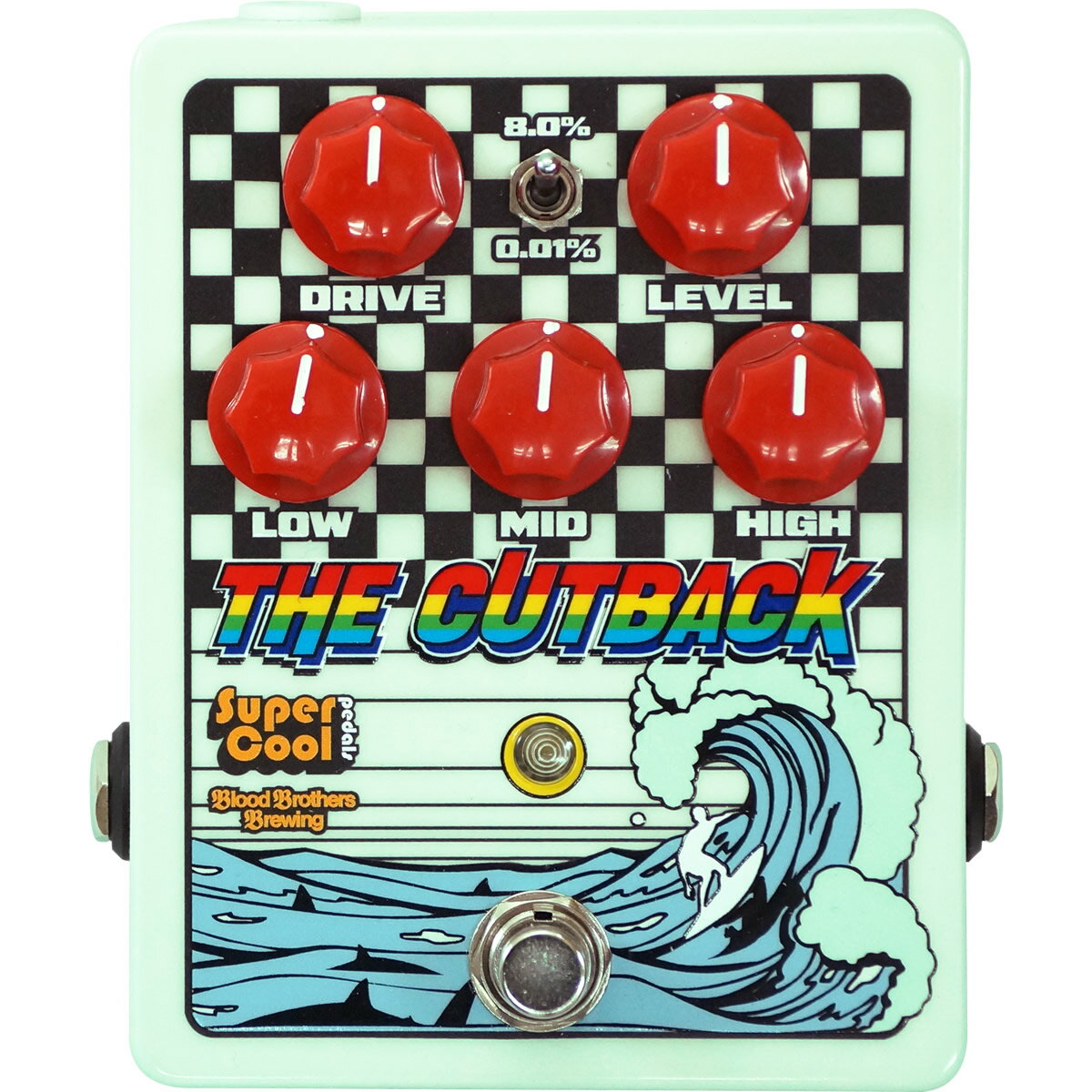 Supercool Pedals The Cutback 【 スーパークール ペダル カットバック 名器 DOD 250 オーバードライブ回路をベースに開発された ディストーション カナダ製 エフェクター ペダル 】