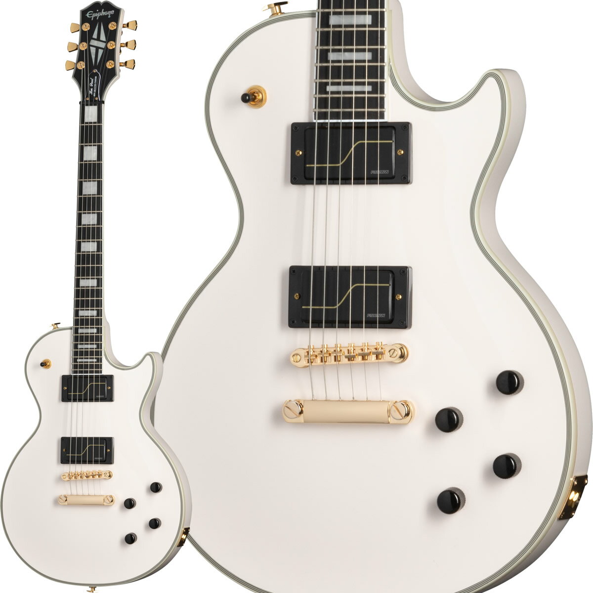 Epiphone Matt Heafy Les Paul Custom Origins (Bone White)【 エピフォン by ギブソン マット ヒーフィ― ( TRIVIUM / トリヴィアム ) シグネチャー レスポール カスタム ボーン ホワイト エレキギター 】