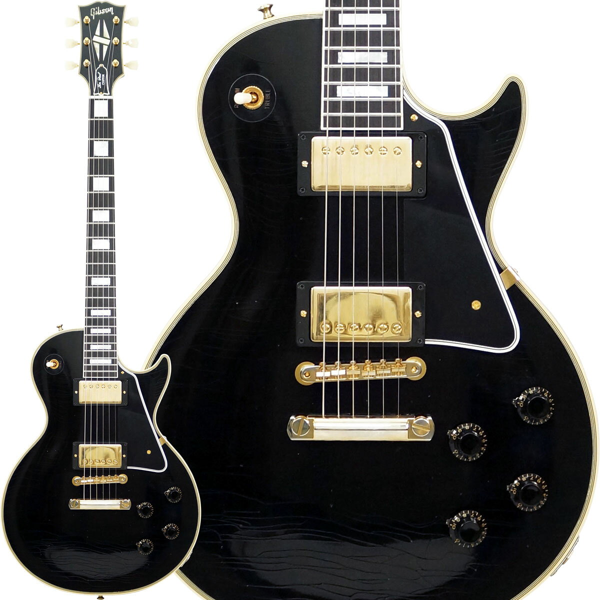 Gibson Custom Shop 1957 Les Paul Custom Reissue 2-Pickup Ultra Light Aged (Ebony) 