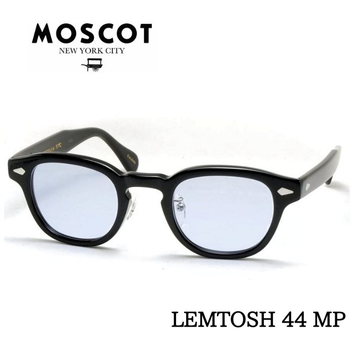 MOSCOT モスコット LEMTOSH MP レムトッシュ メガネ サングラス サイズ 44 ブラック ブルーレンズ メタルアームパット