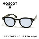 MOSCOT モスコット LEMTOSH MP レムトッシュ メガネ サングラス サイズ 46 ブラック ブルーレンズ メタルアームパット