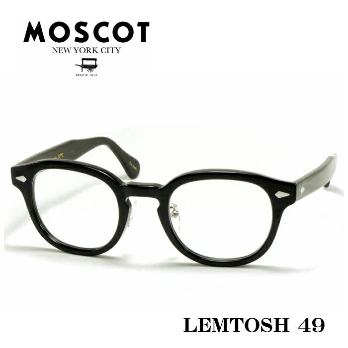 MOSCOT モスコット LEMTOSH MP レムトッシュ メガネ サイズ 49 ブラック メタルアームパット