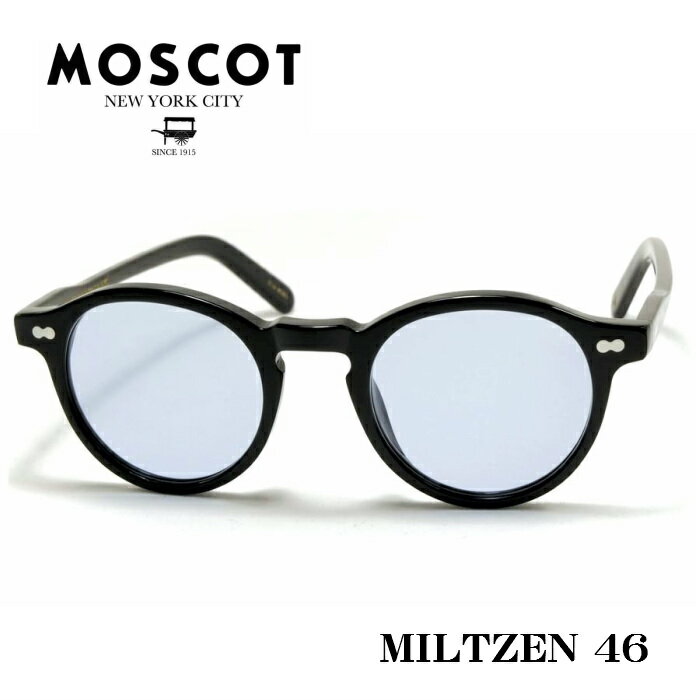 MOSCOT モスコット MILTZEN ミルゼン メガネ サングラス サイズ 46 ブラック ブルーレンズ