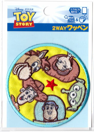 Rakuten - Disney トイ・ストーリー ワッペン《コミカル 仲間たち・Lサイズ》【シール/アイロン接着】