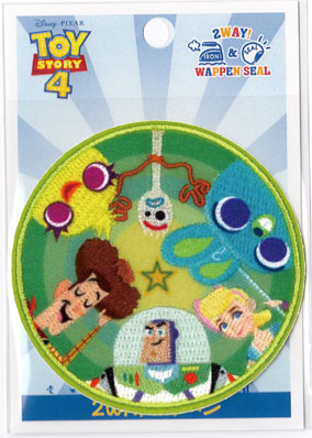 Rakuten - Disney トイ・ストーリー4 ワッペン《なかまたち・Lサイズ》【シール/アイロン接着】