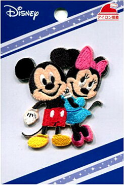 Disney ミッキー&ミニー ワッペン ◆アイロン接着◆