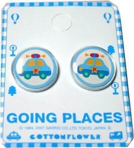 サンリオ)GOING PLACES -ゴーイングプレイシス- エポクリアボタン《18mm/2ヶ入/日本製》