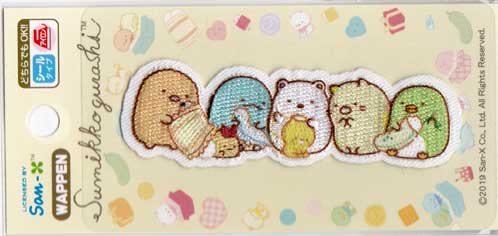 すみっコぐらし《しろくまのてづくりぬいぐるみ》ワッペン【シール/アイロン接着】