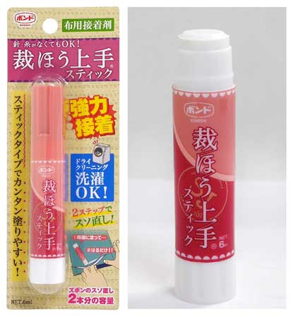 コニシ《ボンド》裁ほう上手スティック 布用ボンド 6ml KB5748