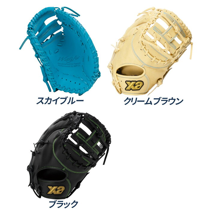 超野球専門店CVのザナックス 野球 ファーストミット ジュニア 軟式 小学4年生～中学1年生 少年軟式 JF1型 ウイングエアー Wing Air Xanax BJF26JF1W｜アングル2