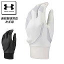 セール アンダーアーマー 野球 手袋 守備用 左手 高校野球対応 1354256 UNDER ARMOUR ベースボール アンダーグローブ ノンカラー