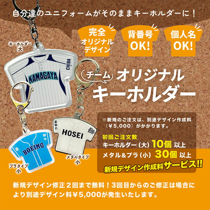 CVオリジナル 記念品 チームキーホルダー 小（プラタイプ） TMPN