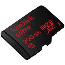 microSDカード マイクロSD microSDXC 200GB SanDisk サンディスク 90MB/秒 CLASS10パッケージ品 02P03Dec16