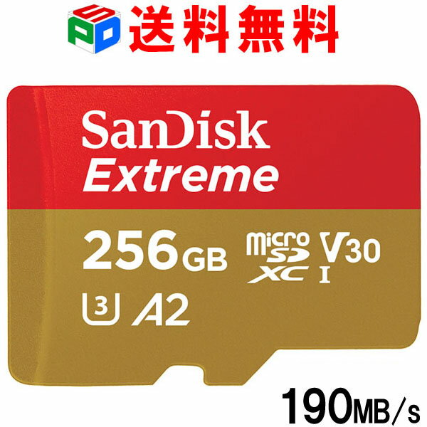 マイクロsdカード microSDXC 256GB SanDisk サンディスク UHS-I U3 V30 4K A2対応 Class10 R:190MB/s W:130MB/s Nintendo Switch動作確..