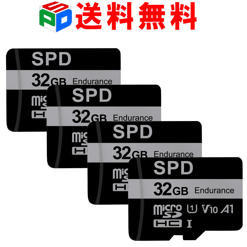 4 2ǯݾڡmicroSD ޥSD microSDHC 32GB SPD Ķ®100MB/s UHS-I U1 V...