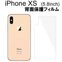 iPhone XS 5.8インチ 背面フィルム 背面保護フィルム 強化ガラス ガラスフィルム 9H【翌日配達送料無料】