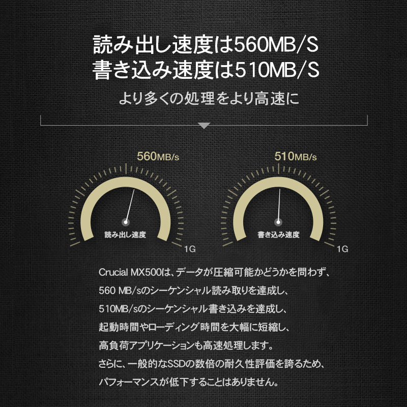 Crucial クルーシャル SSD 2TB(2000GB) MX500 SATA3 内蔵2.5インチ 7mm【5年保証】CT2000MX500SSD1 9.5mmアダプター付 パッケージ品 送料無料 宅配便のみ対応