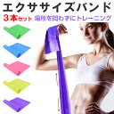 お買得3本組 エクササイズバンド ヨガベルト ヨガバンド ストレッチ ゴムバンド トレーニング 補助器具 フィットネス【翌日配達送料無料】 春特集