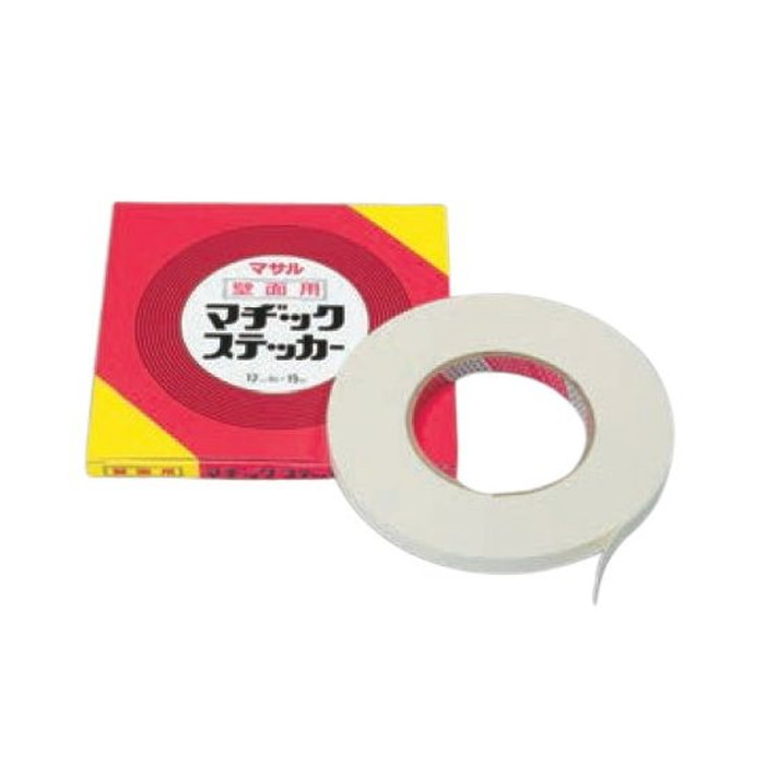 マサル工業 マヂックステッカー 壁面用 15m巻 幅：12mm 12KMS
