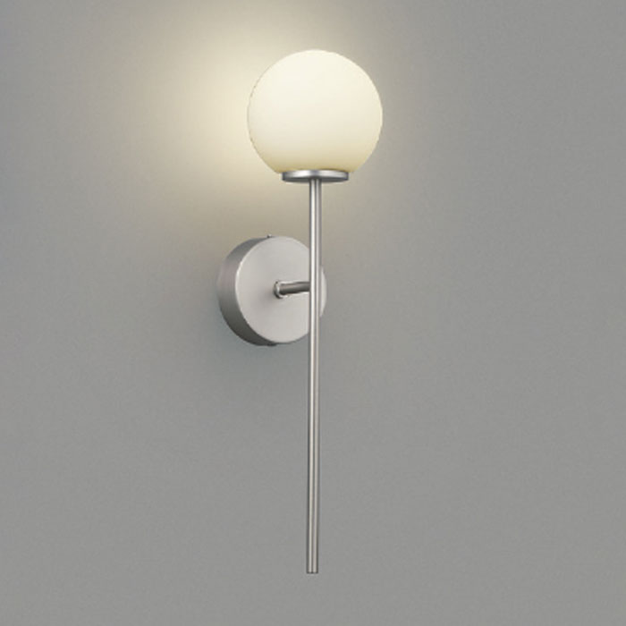 コイズミ照明LEDブラケットライト白熱球60W相当 非調光 ホワイトブロンズメッキヘアラインマット3500K 温白色：AB57341