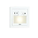 オーデリック LEDフットライト 明暗センサー コンセント付 電球色 OB255031P1