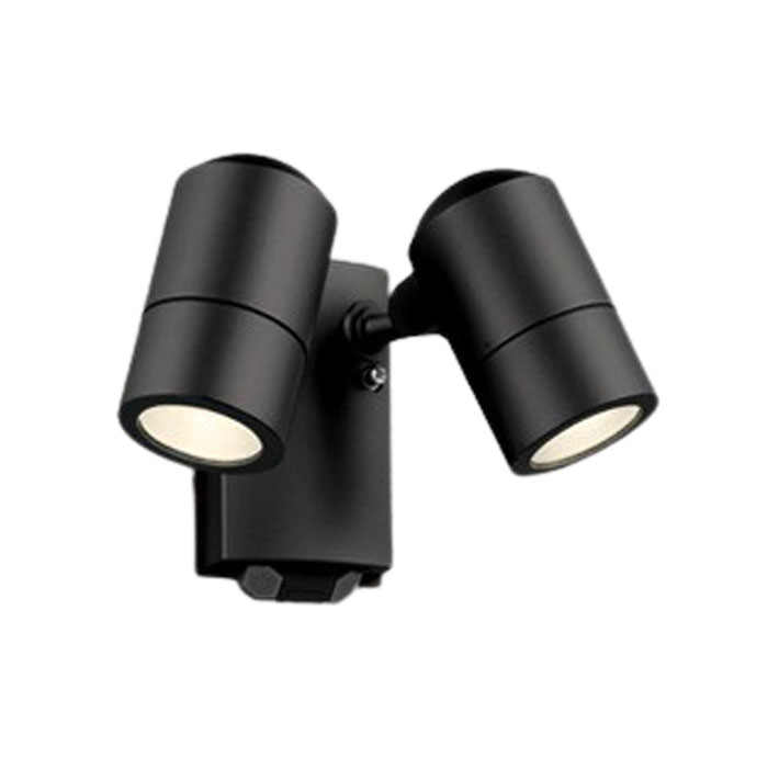 オーデリック エクステリア LEDスポットライト 防雨型 フラッシュ機能付人感センサー ON-OFF型 50W×2灯相当 電球色 黒色:OG264229LR マットシルバー:OG264230LR