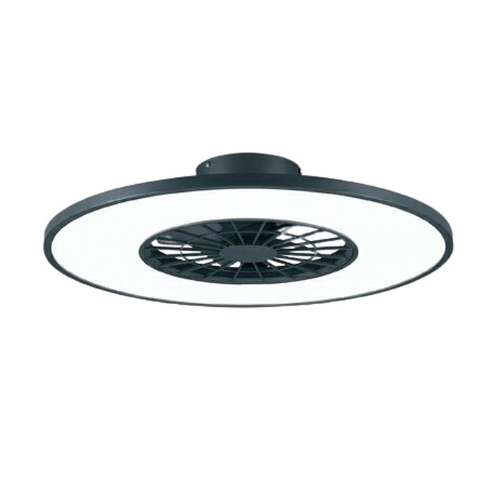 オーデリック LEDシーリングファン 灯体一体型 FLAT FAN フラットファン 〜8畳 簡易取付A 調光 調色 Bluetooth FLAT FAN専用リモコン付 チャコールグレー:OL291439BR