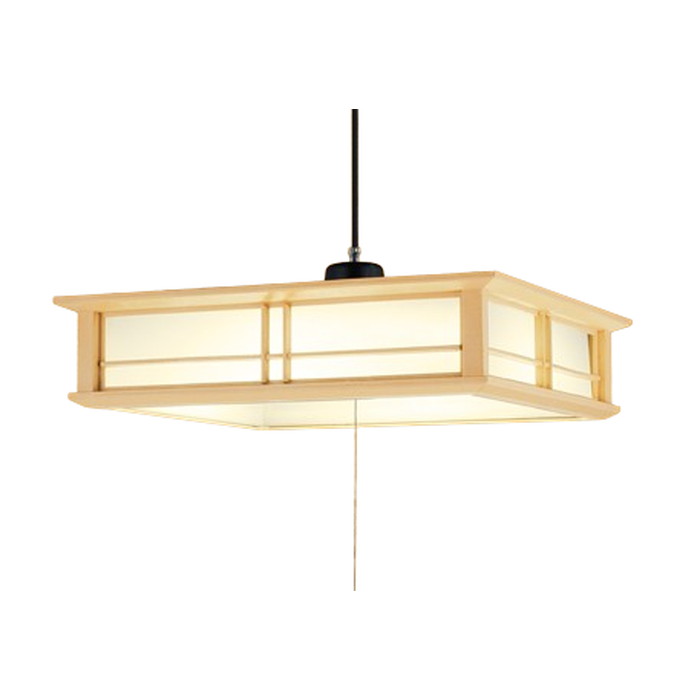 オーデリック LEDペンダントライト 和風 調光 調色 Bluetooth 紐スイッチ付 引掛シーリング取付 白木色 電球色〜昼光色 〜12畳:OP252969BR 〜8畳:OP252970BR(3)