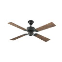 オーデリック シーリングファン 器具本体 AC MOTOR FAN パイプ吊り ヴィンテージウッド調 4枚羽根 リモコン付 簡易結線型 ブラウン色木調古味/白色...