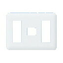 パナソニック 配線器具 コンセントプレート 3連用 7コ用 3コ+1コ+3コ用 コスモシリーズ ワイド21 ラウンド ホワイト WTF7077W
