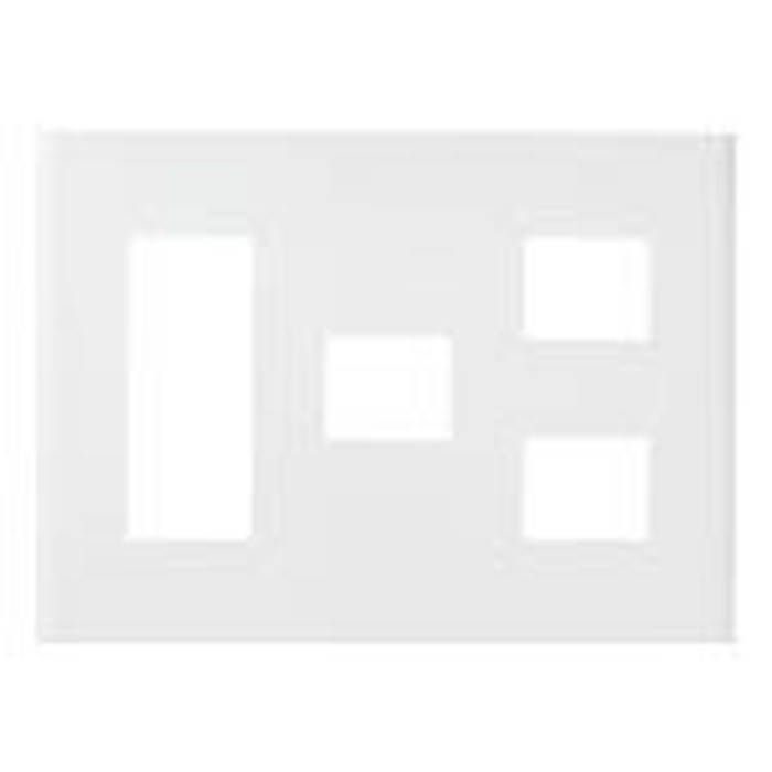 パナソニック 配線器具 コンセントプレート 3連用 6コ用 3コ+1コ+2コ用 コスモシリーズ ワイド21 スクエア ホワイト WTF8076W