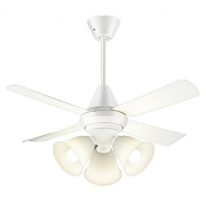 パナソニック LEDシーリングファン ACモータータイプ 吊下げ型 幅φ1100mm パイプ360mm(同梱) ホワイトつや 100形電球3灯相当 電球色 本体:SP7090+灯具:SPL5343K