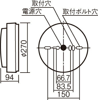 パナソニックLED非常用照明器具直付 防雨型 低光束 フラット 自己点検丸形蛍光灯20...