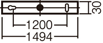 パナソニックLED建築化照明器具 拡散直付 美ルック 調光 L1500ホームアーキ ホワイト温白色:SLB50643LB1 [2]