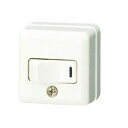 東芝ライテック 配線器具 角形タンブラスイッチ 片切 露出スイッチ DS1071(W)