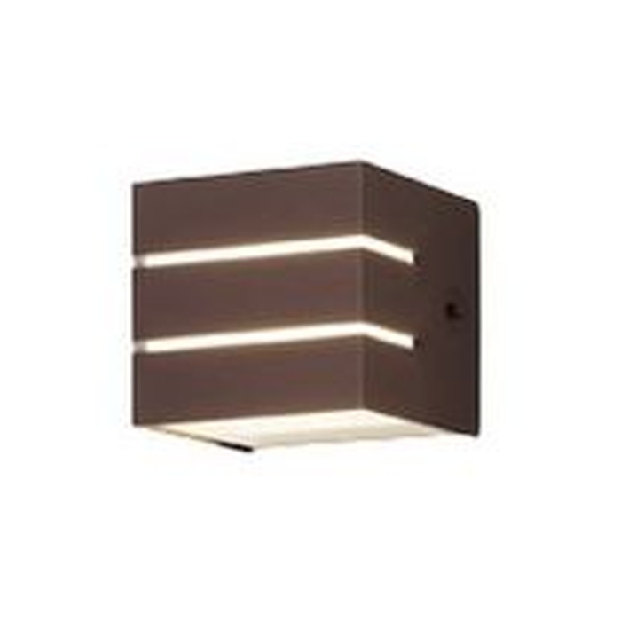 東芝ライテック エクステリア LEDポーチライト 照度センサー付 LED一体形 白熱灯60W相当 ダークブラウン:LEDB87917YL-LS