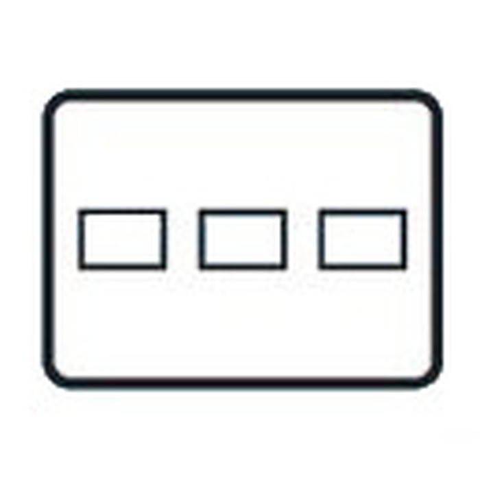 東芝ライテック 配線器具 WIDE-i プレート 3個(1+1+1)用 スイッチ/コンセント用 ウォームベージュ WDG5443(CW)